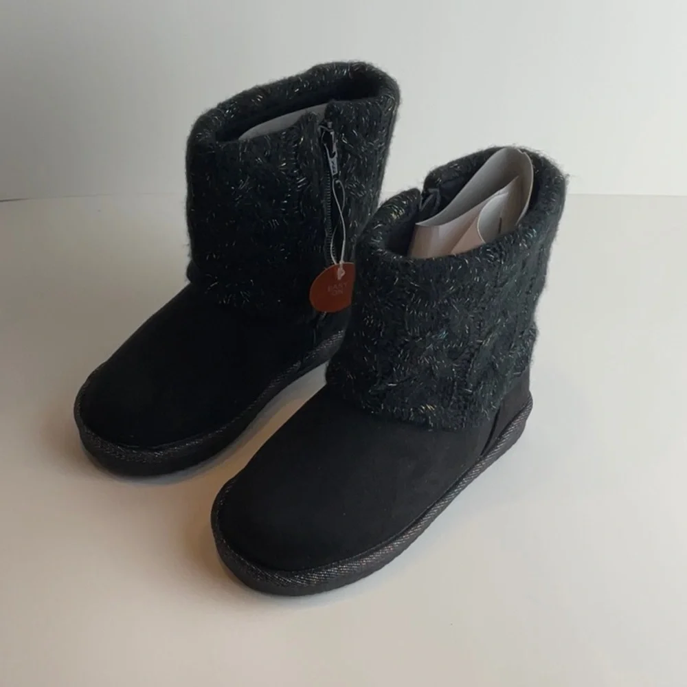 Jumping beans reagann boot winter toddler Girls black size 11‎